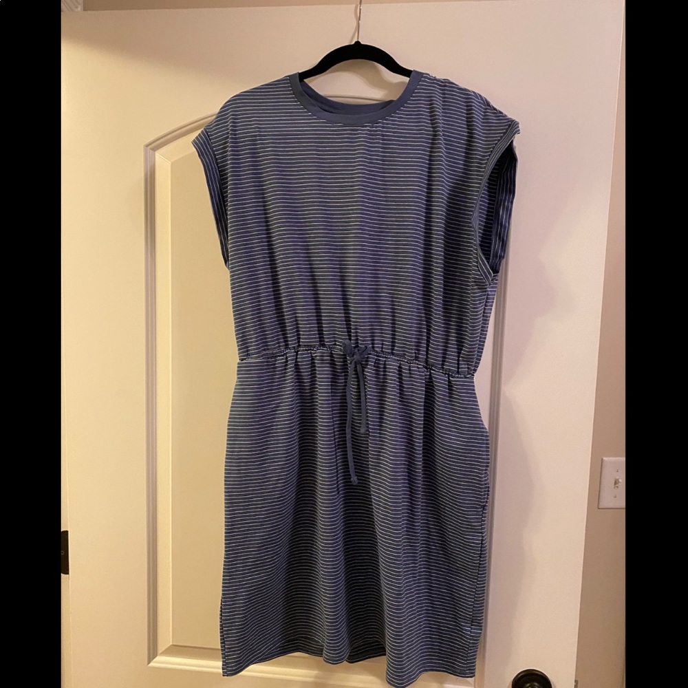 Navy stripe dress